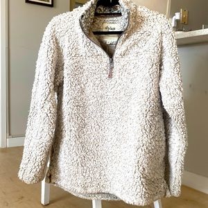 Dylan by True Grit Sherpa Quarter Zip